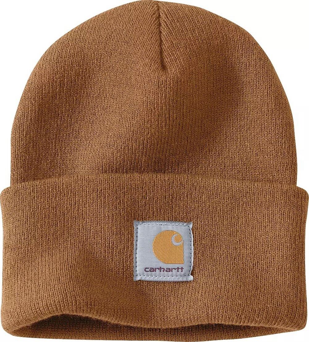 New With Tags Carhartt Iconic A18 Acrylic Watch Cap Cuffed Beanie Carhartt Brown